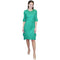 Crisscross Crinkle Dress - Green
